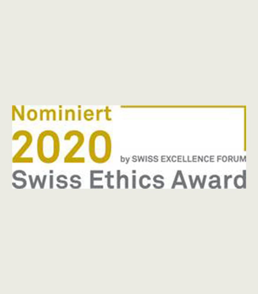 Nominierung für den Swiss Ethics Award 2020