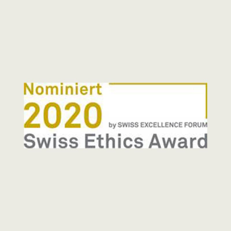 Nominierung für den Swiss Ethics Award 2020